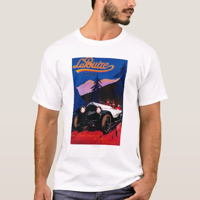 La Buize Lyon Vintages PosterEurope T-Shirt (Vorderseite)