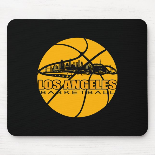 La Bysketbyll Lover Gift - Los Angeles Bysketbyll Mousepad (Vorne)