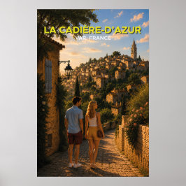 La Cadière-d'Azur – Vintage-Reiseposter Poster