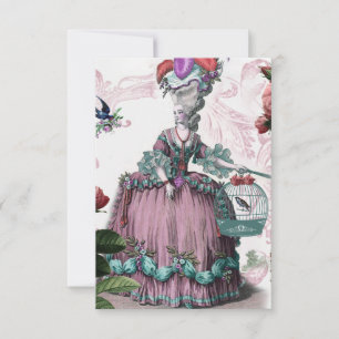 la cage aux oiseaux (Der Vogelkäfig) uAwg RSVP Karte