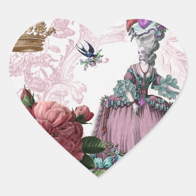 la cage aux oiseaux (Vogelkäfig) Herz-Aufkleber (Vorderseite)