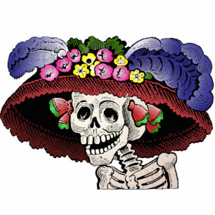 La Calavera Catrina [Magnetskulptur] Fotoskulptur Magnet