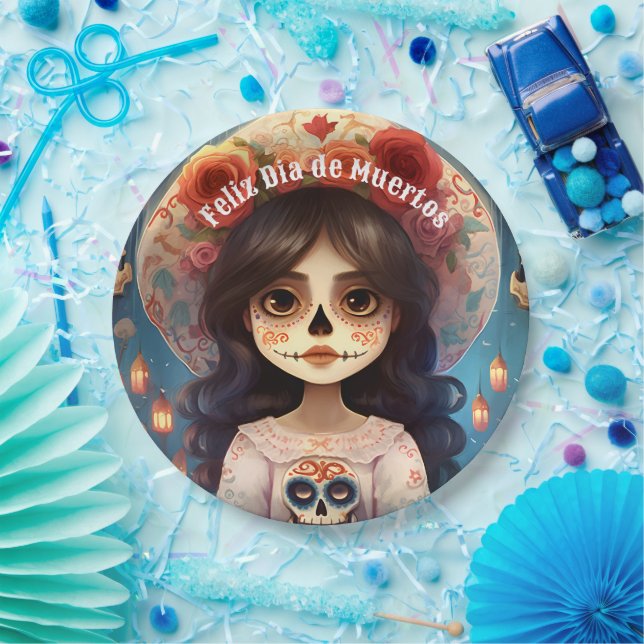 🌹 La Calavera Catrina: 🌹 Pappteller (Party)