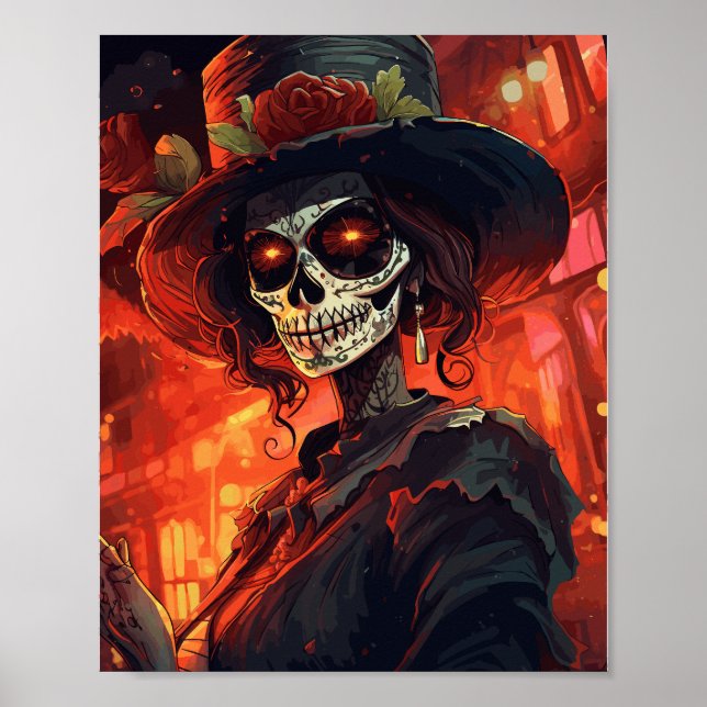 La Calavera Catrina Poster (Vorne)
