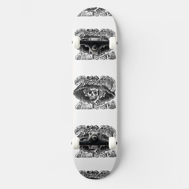 La Calavera Catrina Skateboard (Vorderseite)