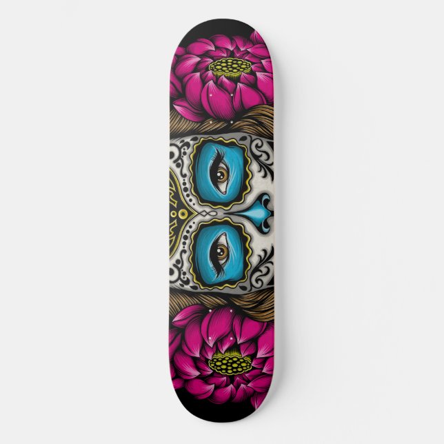 La Calavera Catrina Skateboard (Vorderseite)