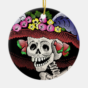 La Calavera Catrina [Verzierung] Keramik Ornament