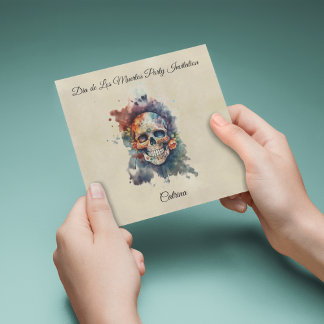 La Calavera Hermosa, Brauch Einladung
