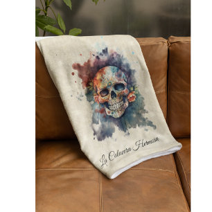 La Calavera Hermosa, individuell Fleecedecke