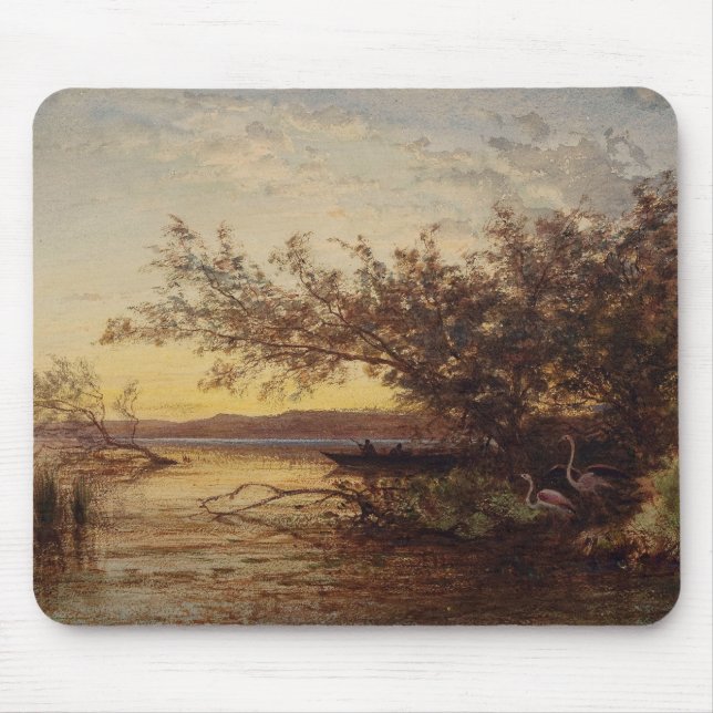 La Camargue, Coucher De Soleil - Félix Ziem Mousepad (Vorne)