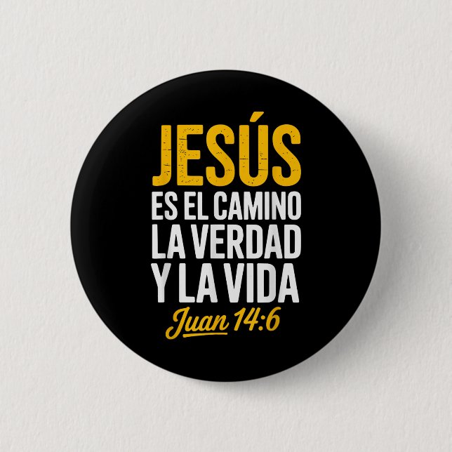 La Camisa De Jesus En Espanol Christian Spanish  Button (Vorderseite)