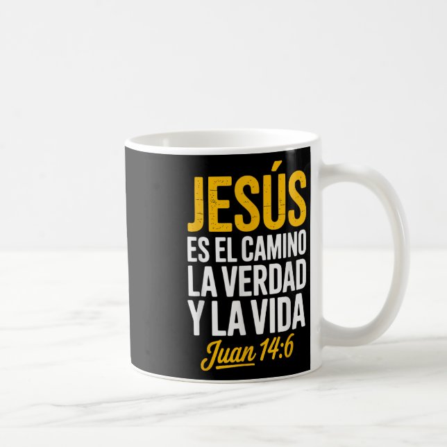 La Camisa De Jesus En Espanol Christian Spanish  Kaffeetasse (Rechts)