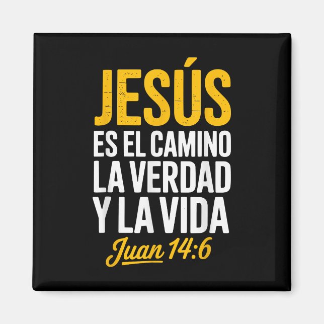 La Camisa De Jesus En Espanol Christian Spanish  Magnet (Vorne)