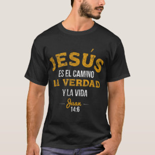 La Camisa de Jesus en Espanol Christlich Spanisch T-Shirt