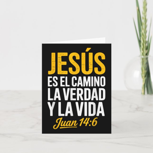 La Camisa De Jesus Espanol Christlich Spanisch Karte (Vorderseite)