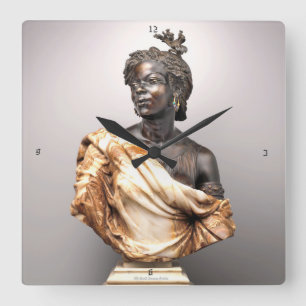 La Capresse des Colonies Wall Clock Quadratische Wanduhr