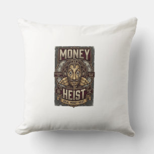La Casa de Papel Goldmasken Streetwear T-Shirt Kissen
