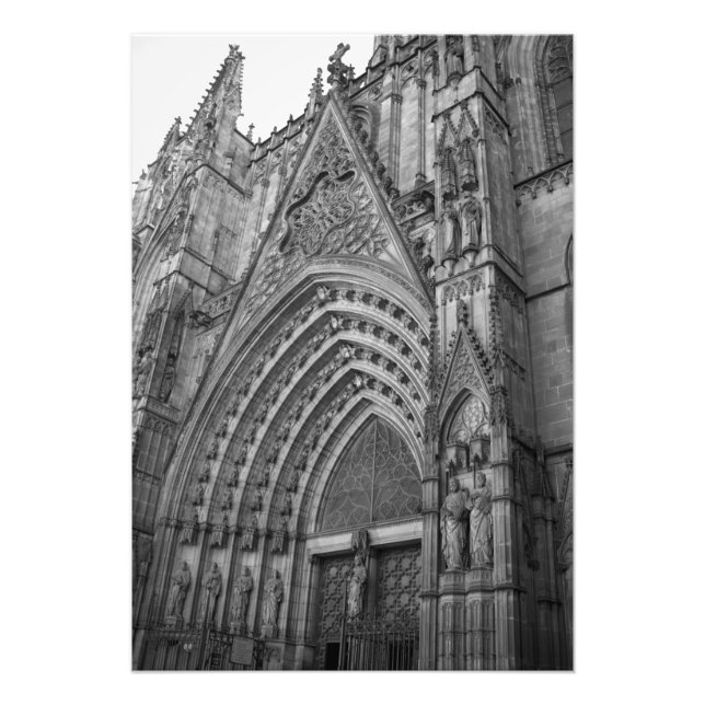 La Catedral Foto Print (Barcelona, Spanien) (Vorne)