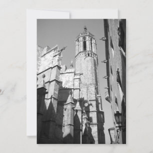 La Catedral Gargoyle Einladung (Barcelona, Spanien