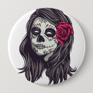 La Catrina - Dia De Los Muertos Button