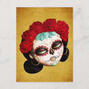 La Catrina - Dia de Los Muertos Girl Postkarte