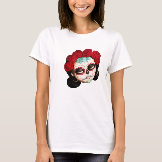 La Catrina - Dia de Los Muertos Girl T-Shirt (Vorderseite)