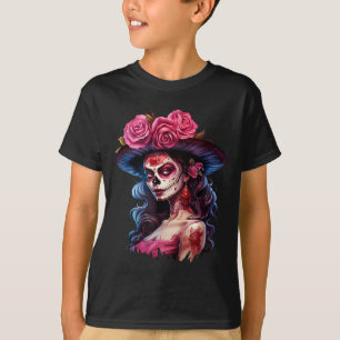 La Catrina Dia De Los Muertos Mexikanischer Tag de T-Shirt