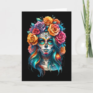 La Catrina Frauen Dia De Los Muertos Latina Cinco  Karte