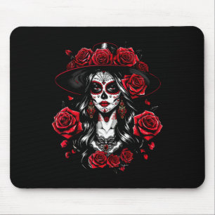 La Catrina Frauen Dia De Los Muertos Latina Cinco Mousepad