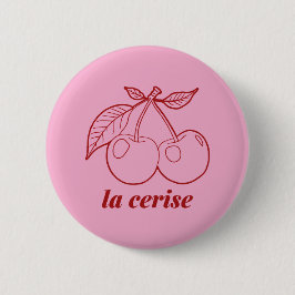 La cerise pin button