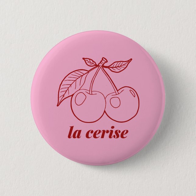 La cerise pin button (Vorderseite)