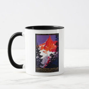 La Chaine De der Montblanc Vintages PosterEurope Tasse