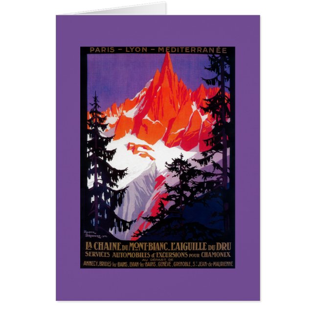 La Chaine De Mont-Blanc Vintag PosterEurope (Vorne)