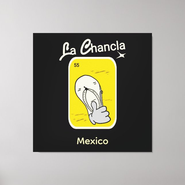 la Chancla yellow  55 Leinwanddruck (Vorderseite)