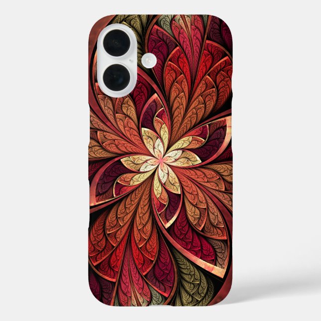 La Chanteuse Rouge Red Abstrakt Pattern Case-Mate iPhone Hülle (Rückseite)