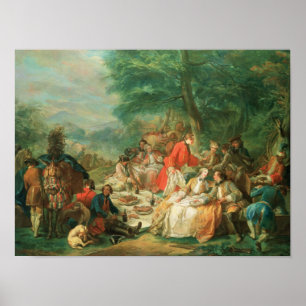 La Chasse, 18. Jahrhundert Poster