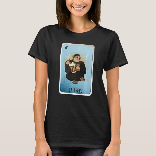 La Cheve Mexican Slang Lottery Bingo Cards   T-Shirt (Vorderseite)