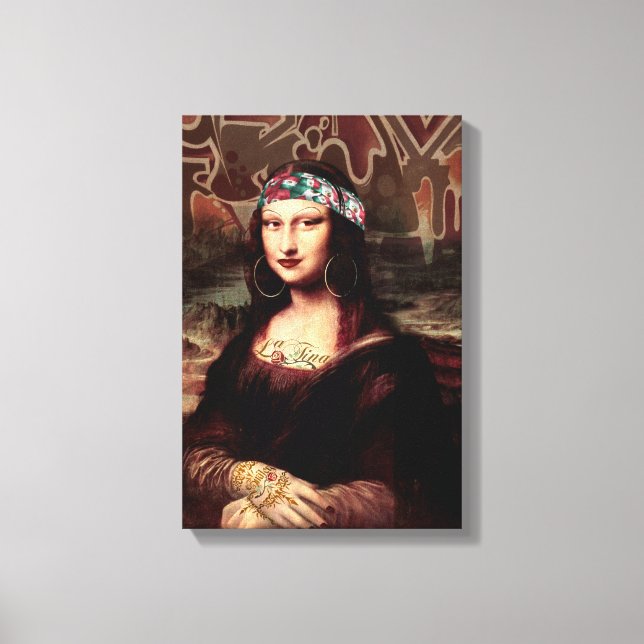 La Chola Mona Lisa Mexikanisch Leinwanddruck (Vorderseite)