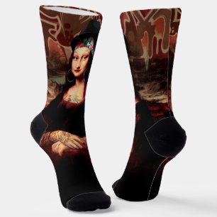 La Chola Mona Lisa Mexikanisch Socken