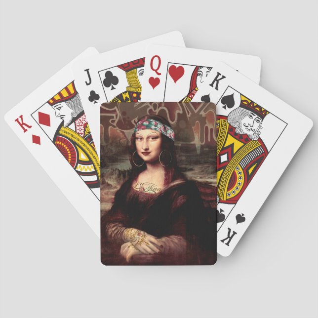 La Chola Mona Lisa Mexikanisch Spielkarten (Rückseite)