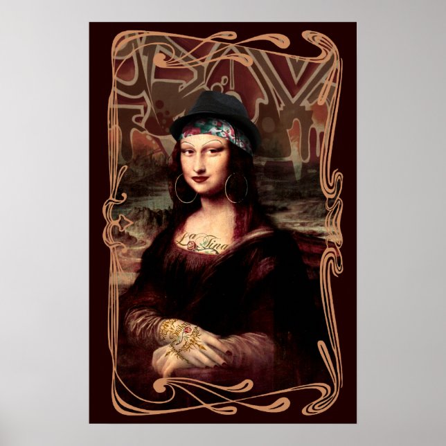 La Chola Mona Lisa Poster (Vorne)