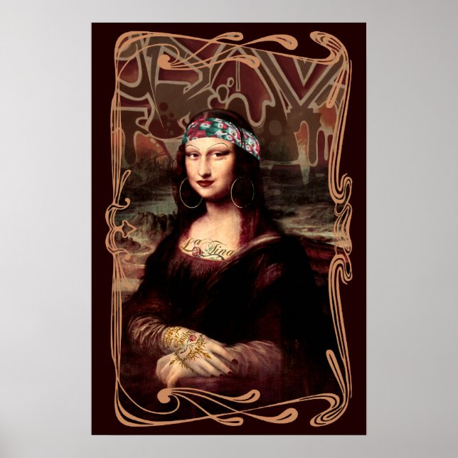 La Chola Mona Lisa Poster (Vorne)
