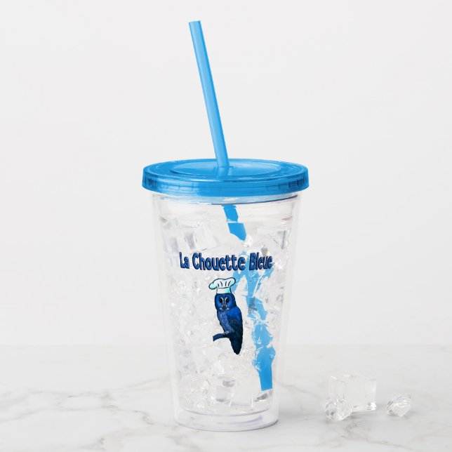 La Chouette Bleue Café Acryltrinkbecher (Vorderseite Ice)