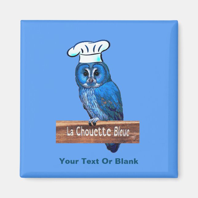 La Chouette Bleue Café Magnet (Vorne)
