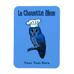 La Chouette Bleue Café Magnet