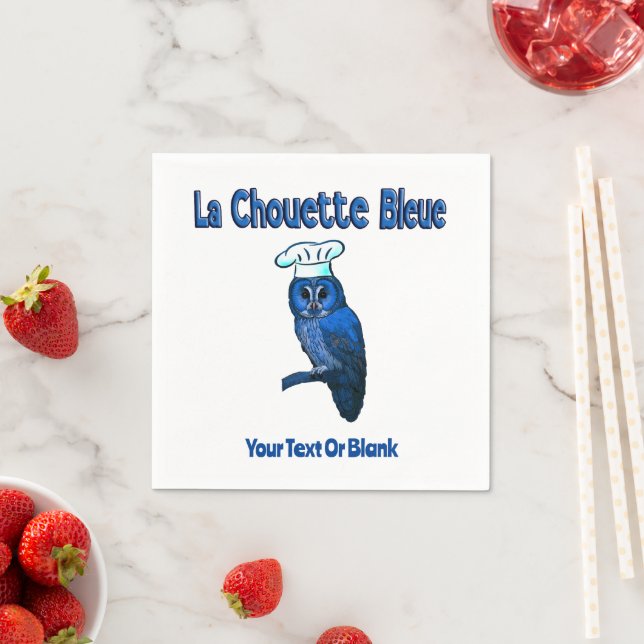 La Chouette Bleue Café Serviette (Beispiel)