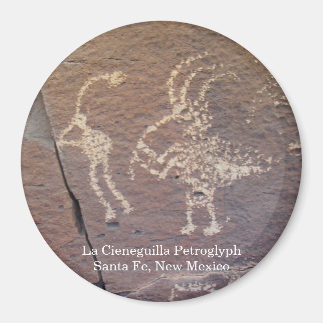 La Cieneguilla Petroglyphe Magnet (Vorne)