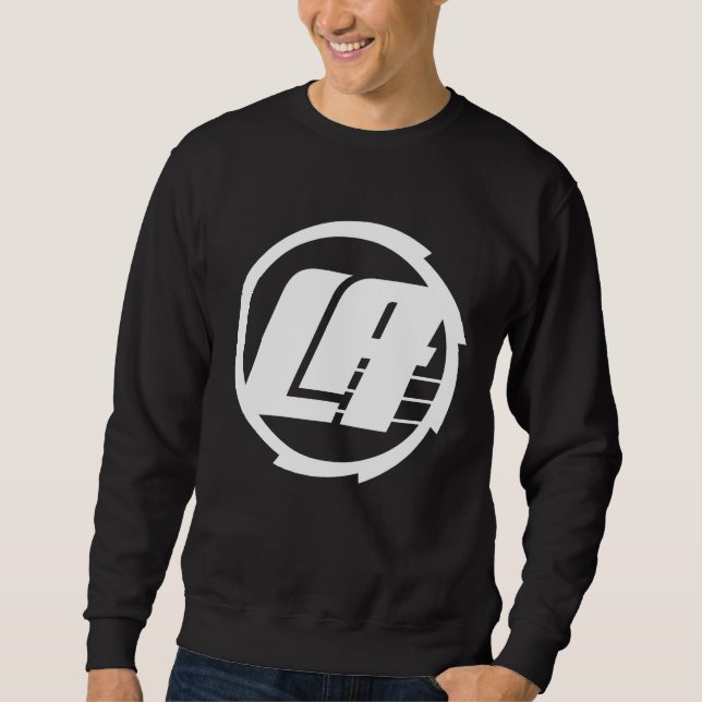LA Circle Logo (weiß) Sweatshirt (Vorderseite)