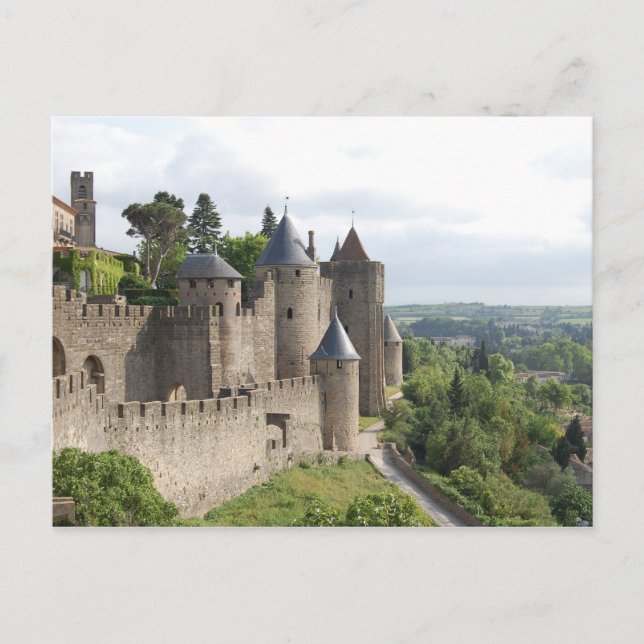 La Cite, Carcassonne Postkarte (Vorderseite)