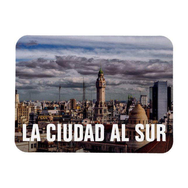 La Ciudad Al Sur - Die Stadt Süd Magnet (Horizontal)